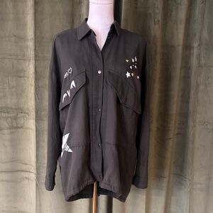 Zara Olive Green Outerwear/parka , S